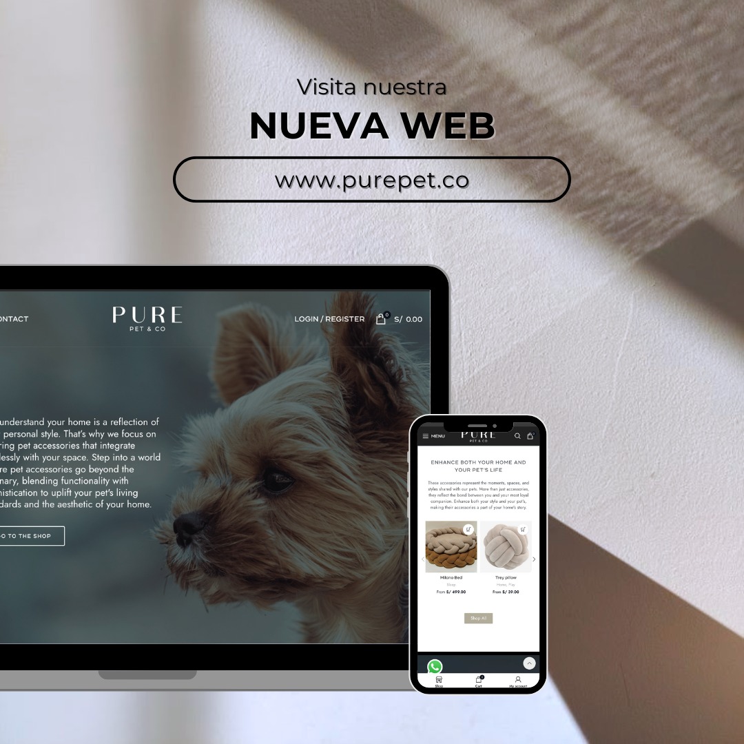 Tu hogar merece diseño. Tu mascota, comodidad.Descubre piezas únicas que combinan estilo y funcionalidad.✨ Visítanos en: www.purepet.co